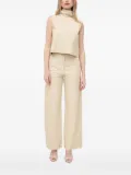 Notes du Nord leather high-neck vest - Neutrals