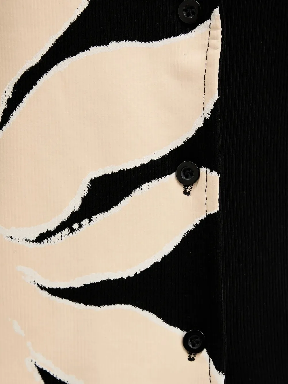 Never Fully Dressed Floral-print Ribbed Cardigan In Black