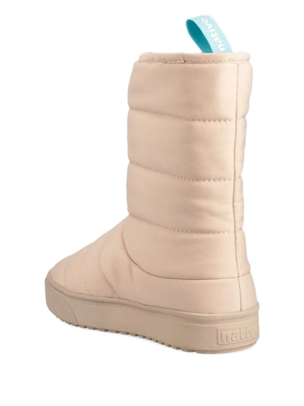 Native Quilted Padded Boots In Neutral