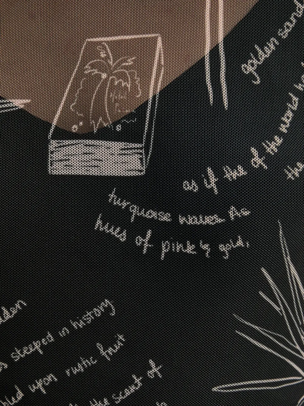 Never Fully Dressed Long-sleeve Graphic-print Dress In Black