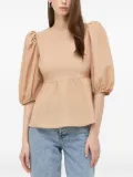 Notes du Nord puff-sleeve blouse - Neutrals