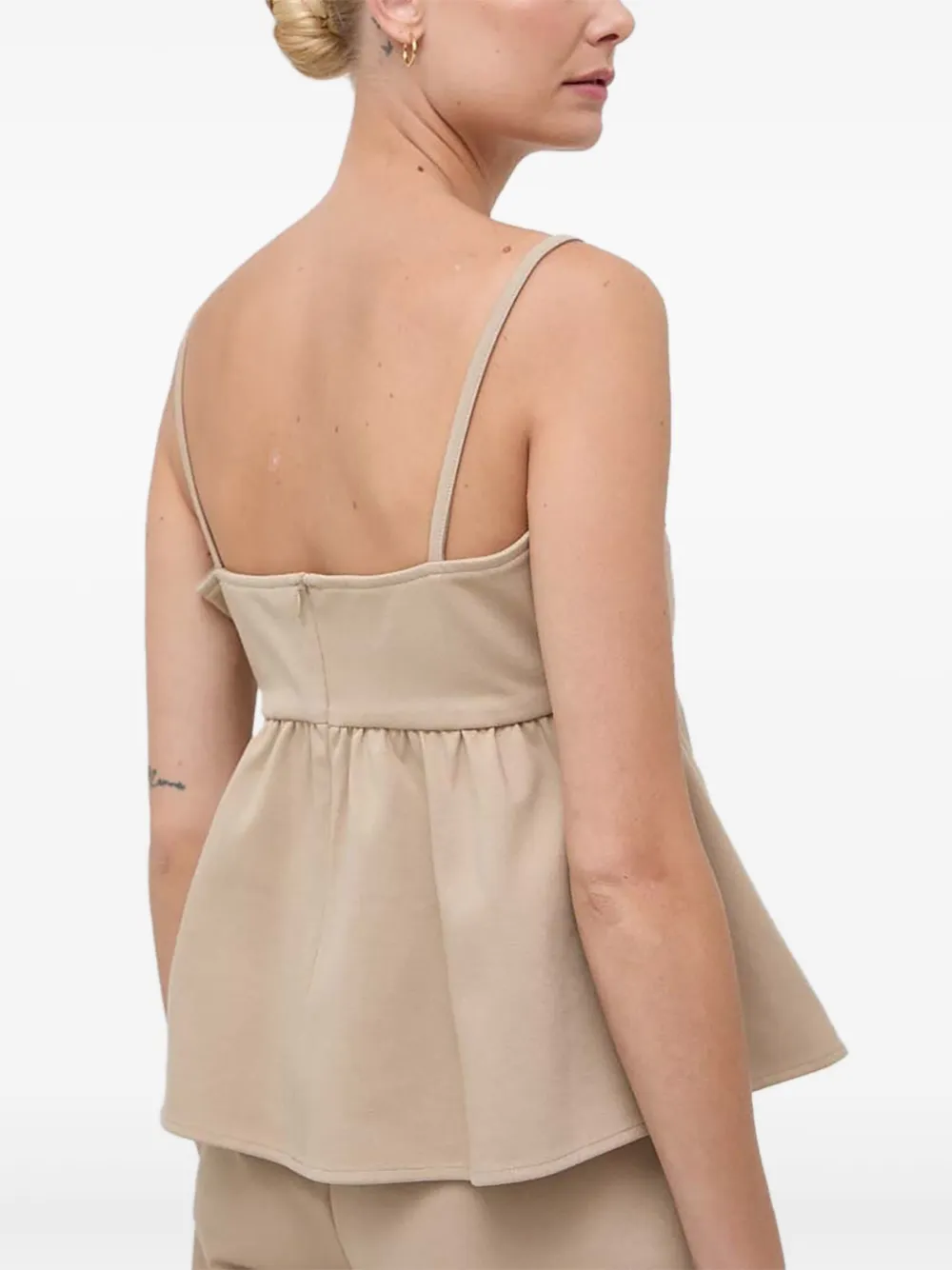 Gathered Peplum Top