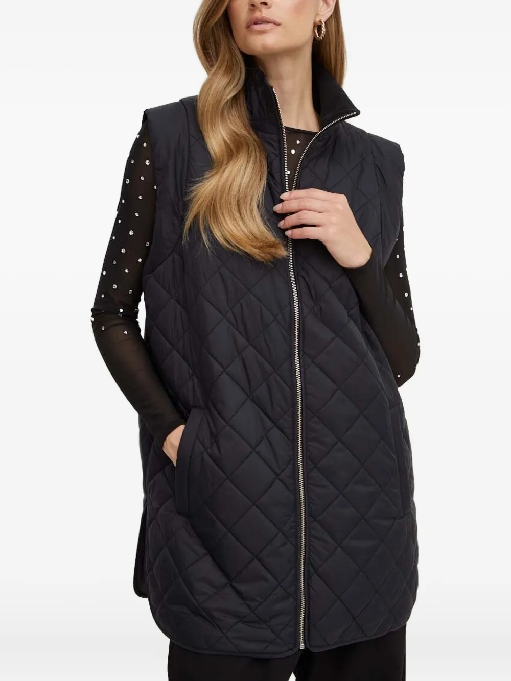 Notes Du Nord Button-fastening Shoulder-detail Coat In Black