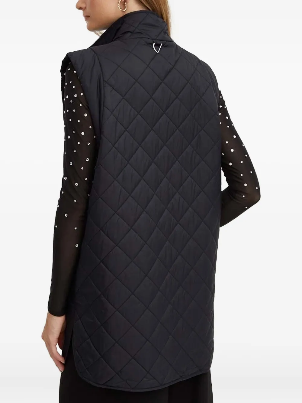 Notes Du Nord Button-fastening Shoulder-detail Coat In Black