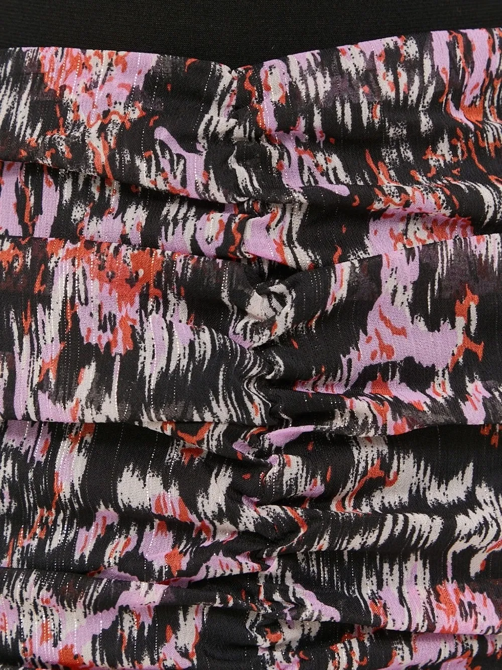 Notes du Nord gathered mini skirt Zwart