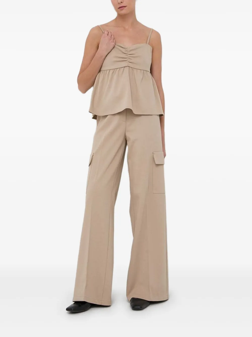 Notes Du Nord Cargo-pocket Trousers In Neutral