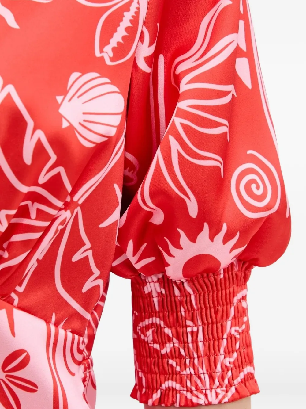 NEVER FULLY DRESSED Jurk met print Rood