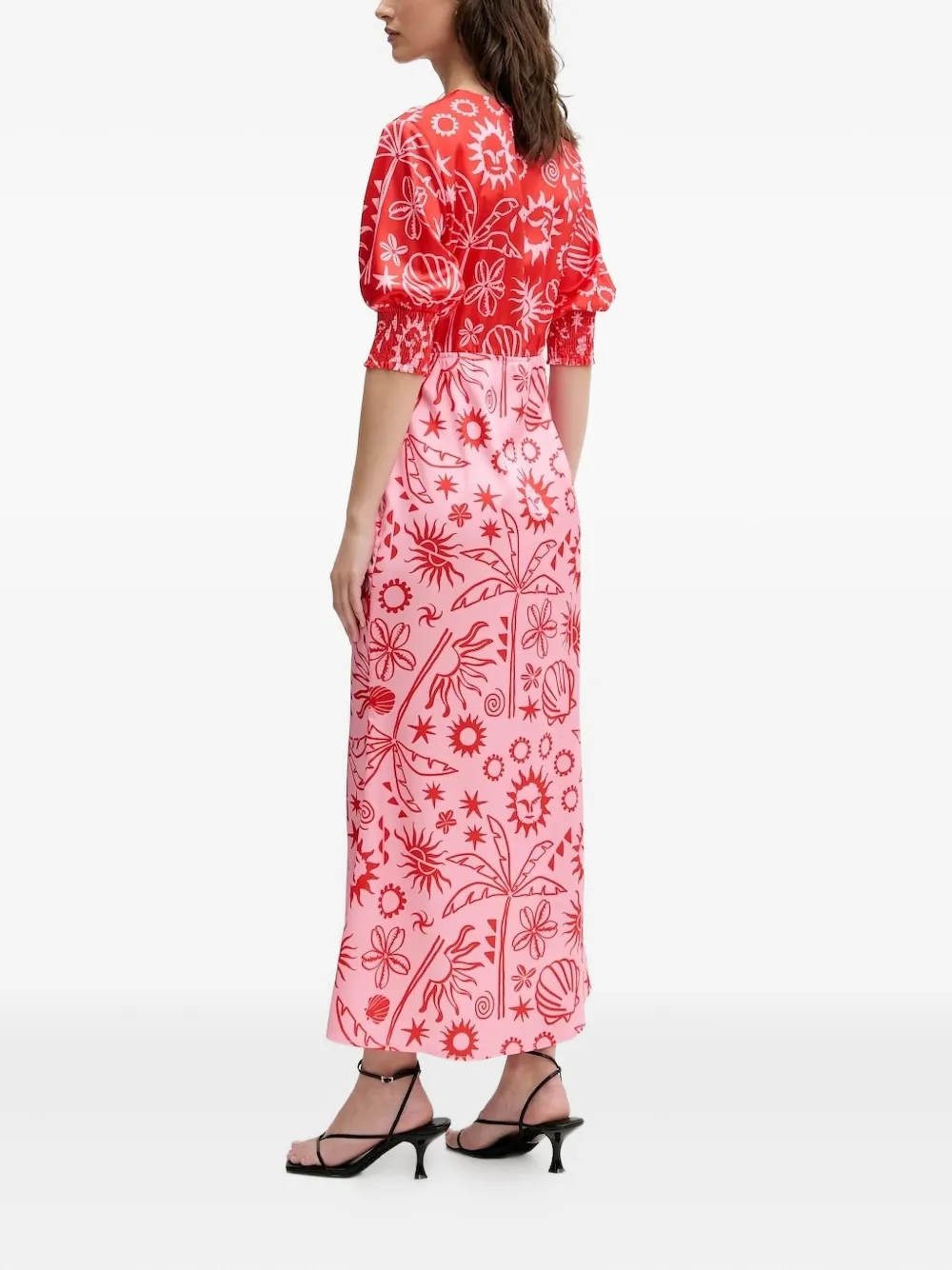 NEVER FULLY DRESSED Jurk met print Rood
