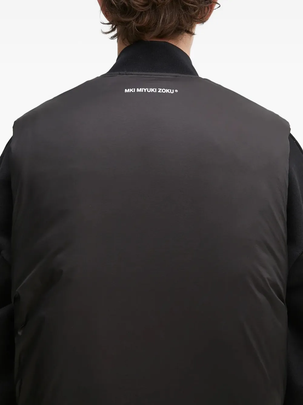 MKI Miyuki Zoku padded gilet Zwart