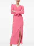 Notes du Nord cut-out long-sleeve midi dress - Pink