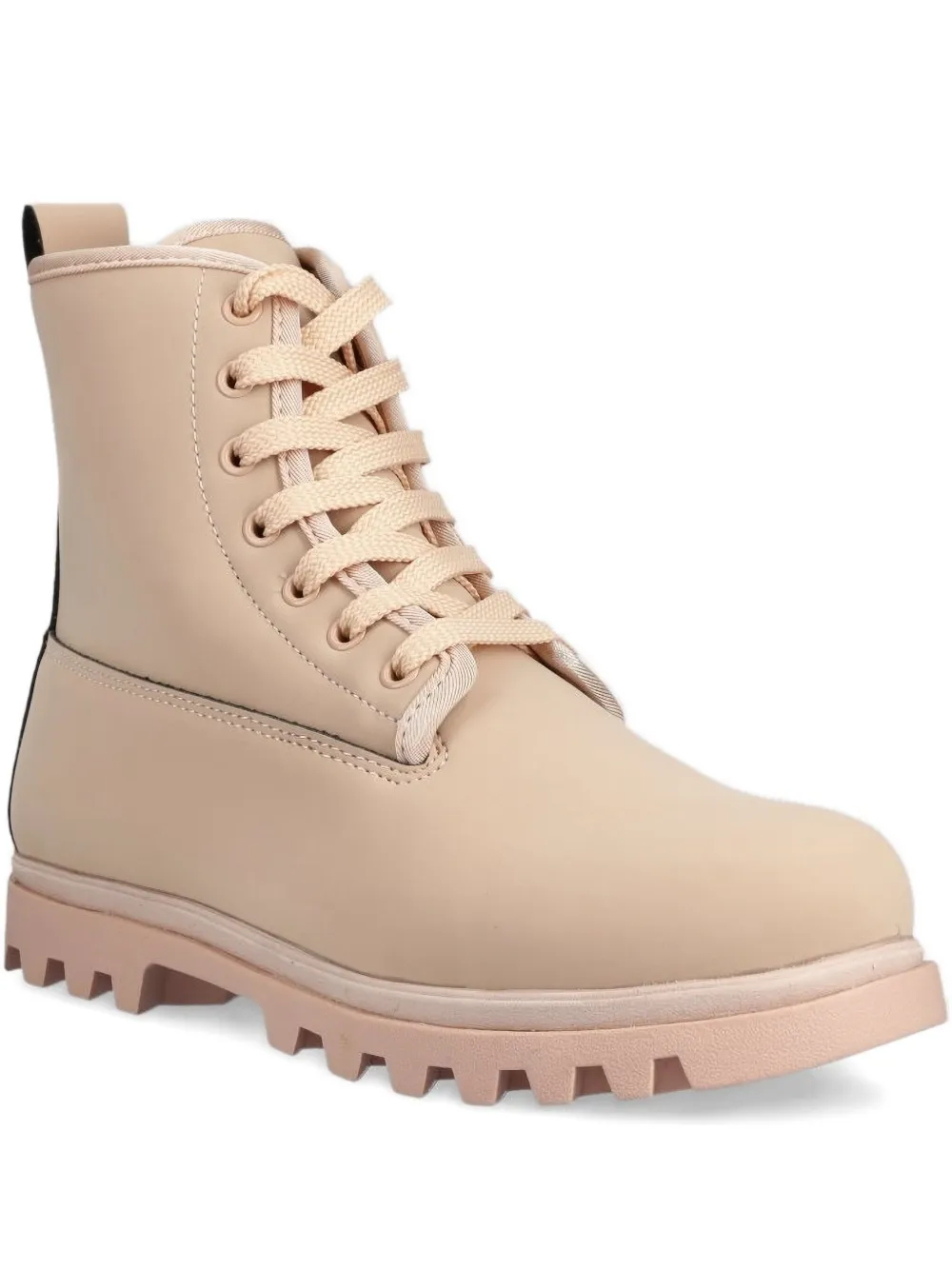 Native lace-up ridged-sole boots Neutrals