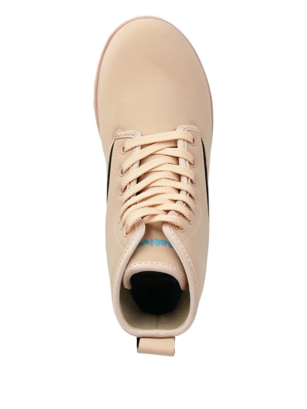 Native lace-up ridged-sole boots Neutrals