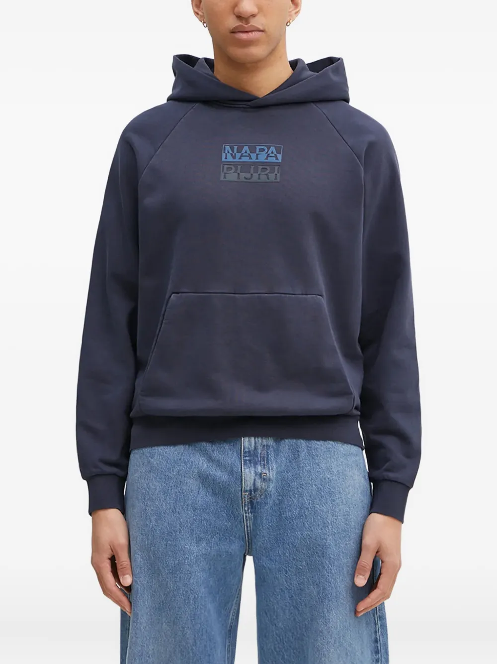 Napapijri Hoodie met logo Blauw