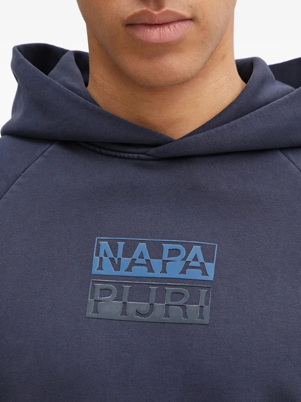 Napapijri Hoodie met logo Blauw