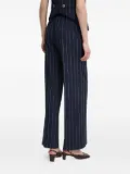 Sandro Ferrone pinstripe side-pocket trousers - Blue