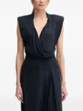 Sandro Ferrone sleeveless midi dress - Blue