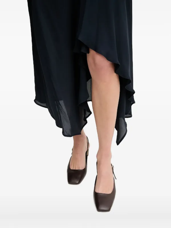 Robe Sans Manches Sandro Ferrone Femme - Taille 40 - Noir Avec Inserts Vert Pétrole - Hiver - Comme Neuve