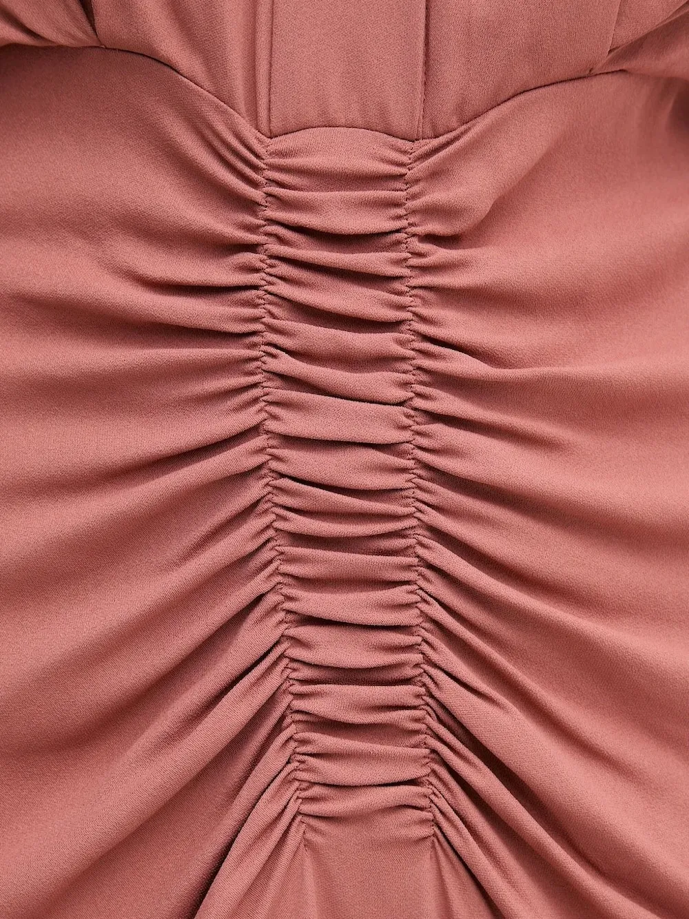 Sandro Ferrone V-neck gathered midi dress Roze