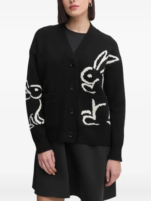 Sandro Ferrone rabbit-intarsia cardigan