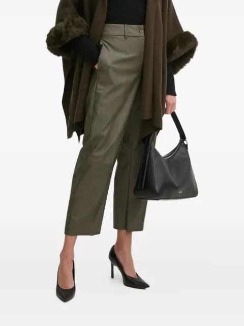 Sandro Ferrone pleated leather trousers