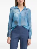 Sandro Ferrone floral-print shirt - Blue