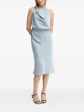 Sandro Ferrone cowl-neck halter midi dress - Blue