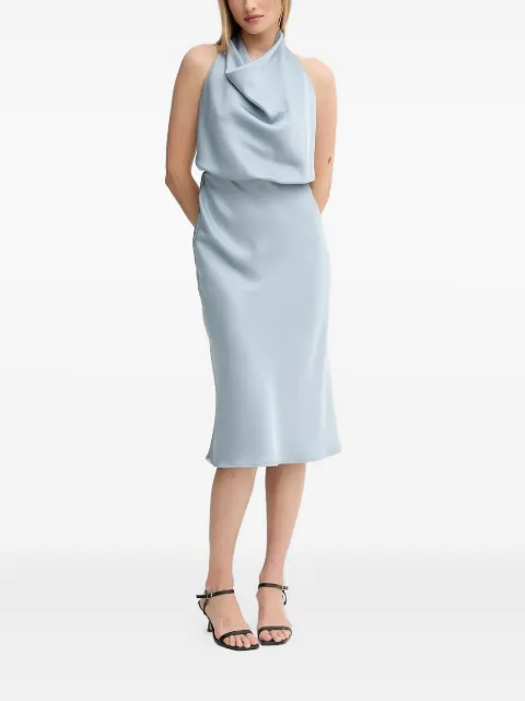 Sandro Ferrone cowl-neck halter midi dress