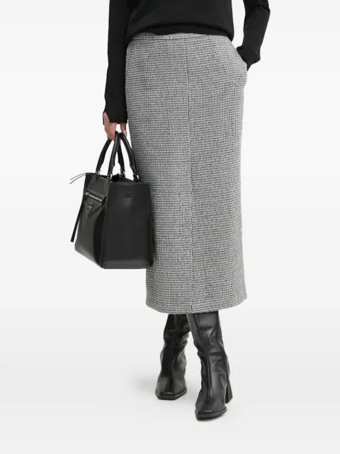 Sandro Ferrone houndstooth pocket midi skirt