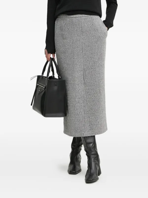 Jupe Mi-longue Sandro - Taille 2, Noir, Polyester, Occasion Très Bon état