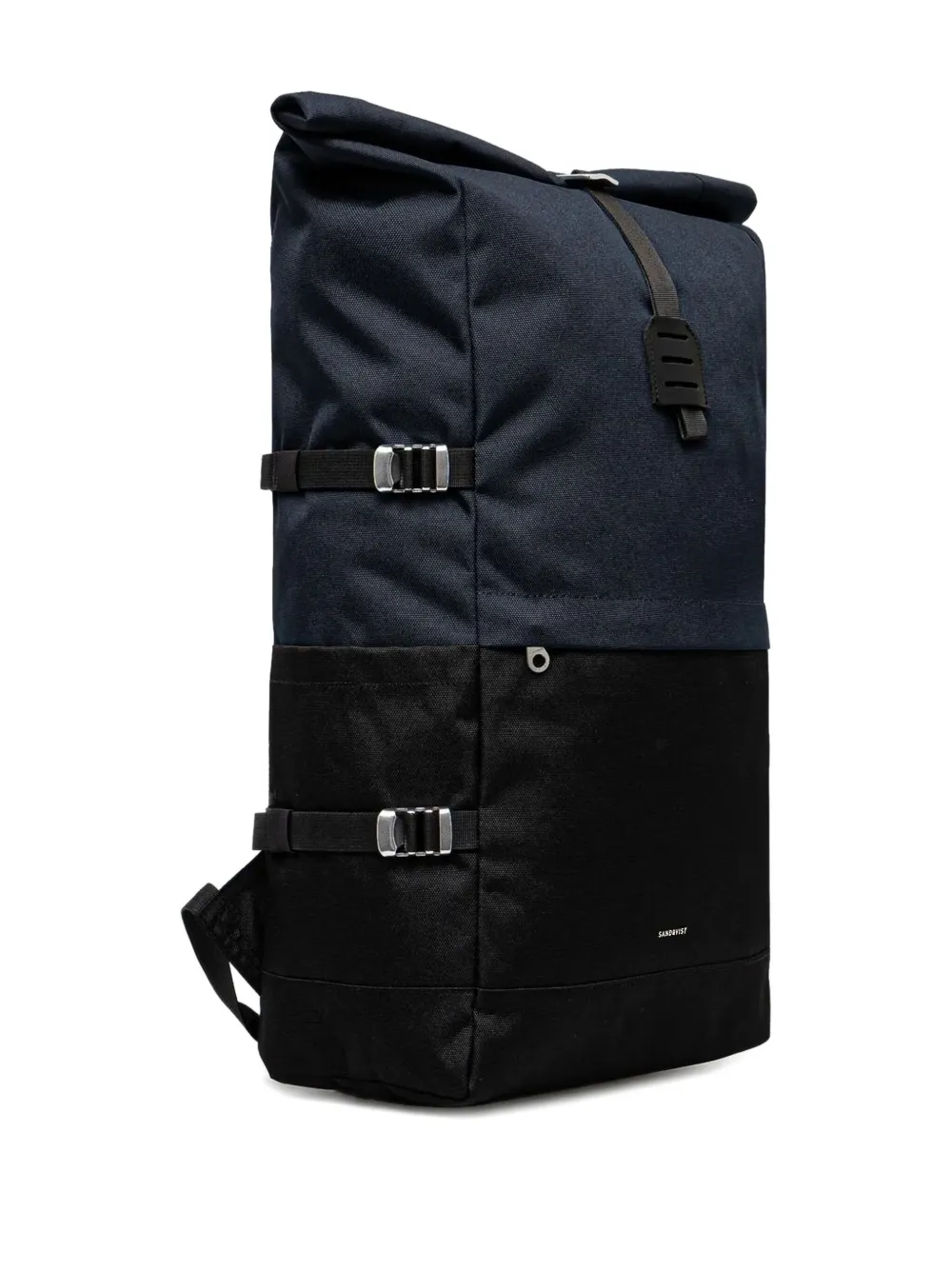 Sandqvist Roll-top Buckle Backpack In Black