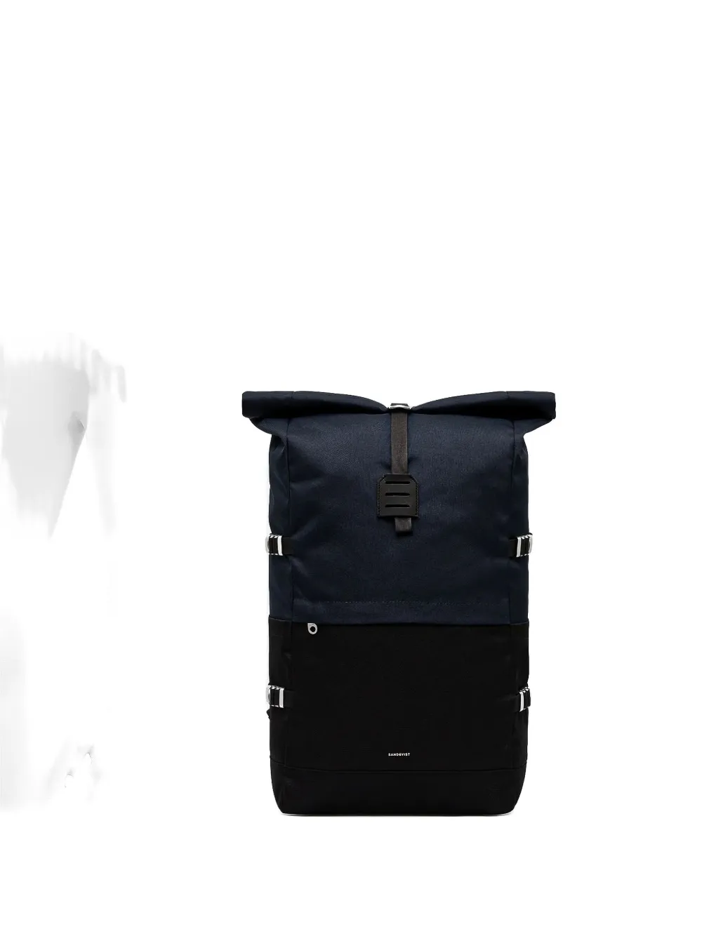 Sandqvist Roll-top Buckle Backpack In Black