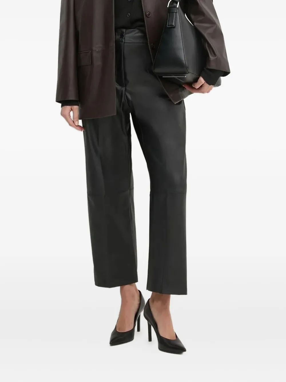 Sandro Ferrone faux-leather trousers | Black | Image 1