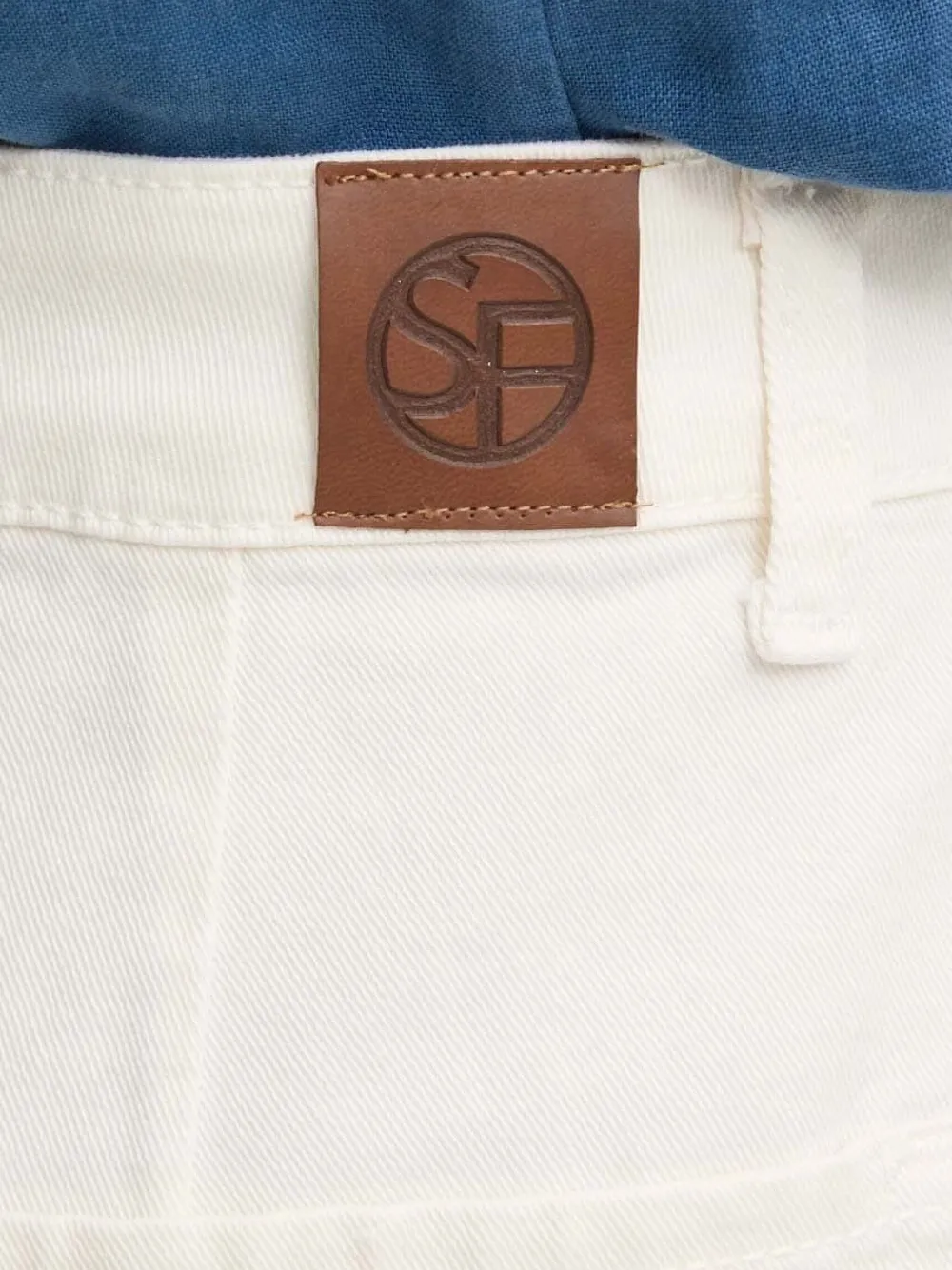 Sandro Ferrone Logo-patch Cropped Jeans In White