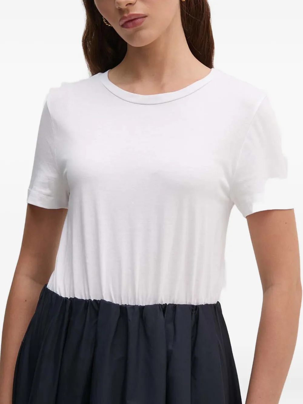  Sandro Ferrone Gathered Midi Dress - White 
