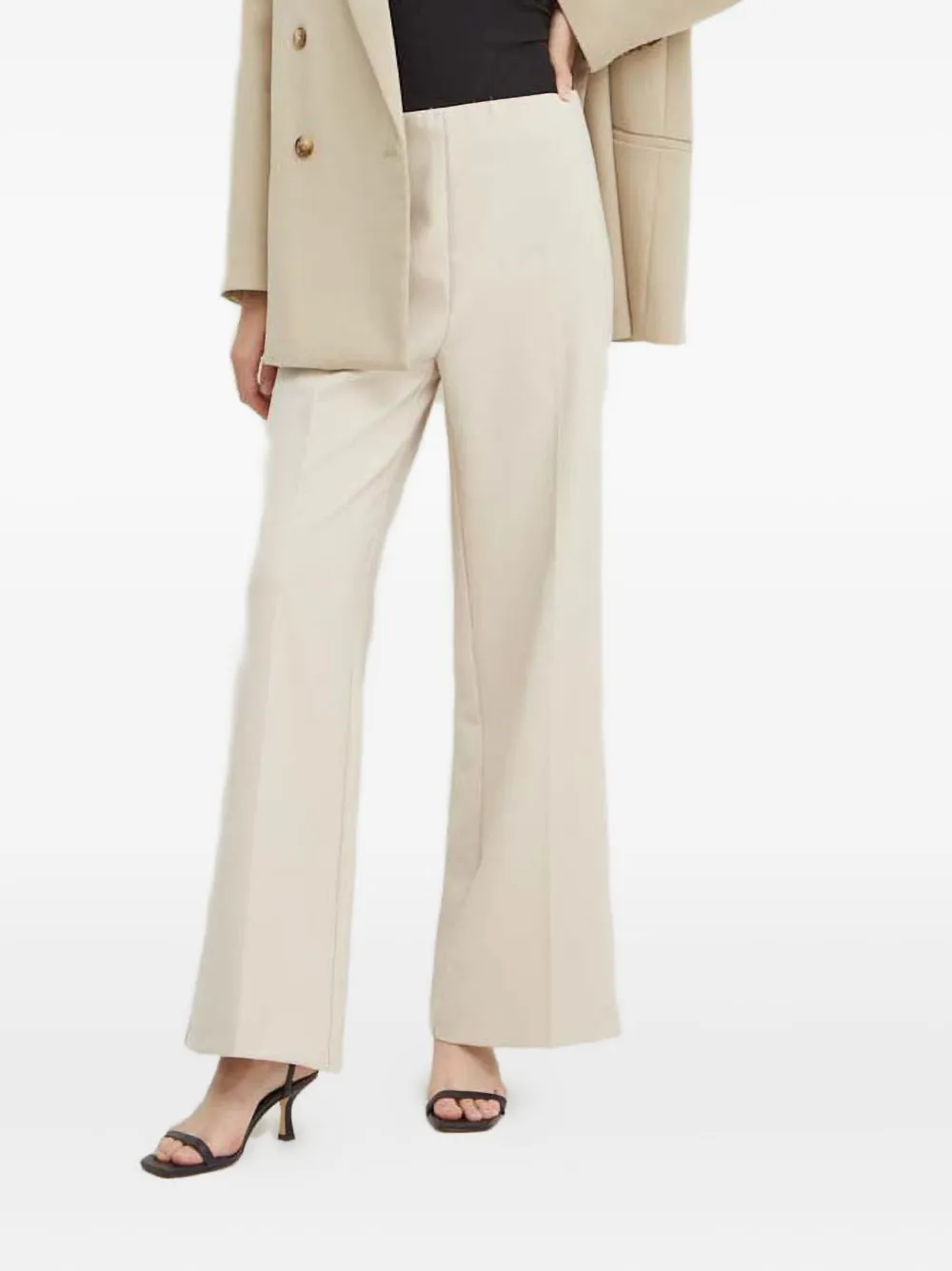 Sandro Ferrone pressed-crease trousers | Neutrals | Image 1
