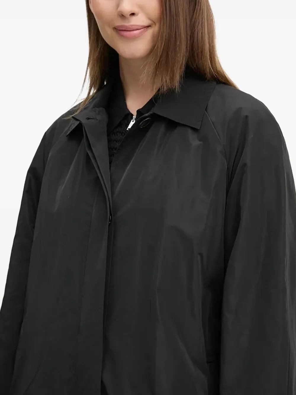 Sandro Ferrone Button-fastening Coat In Black