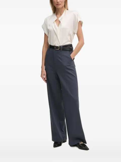 Sandro Ferrone keyhole-neckline short-sleeve top