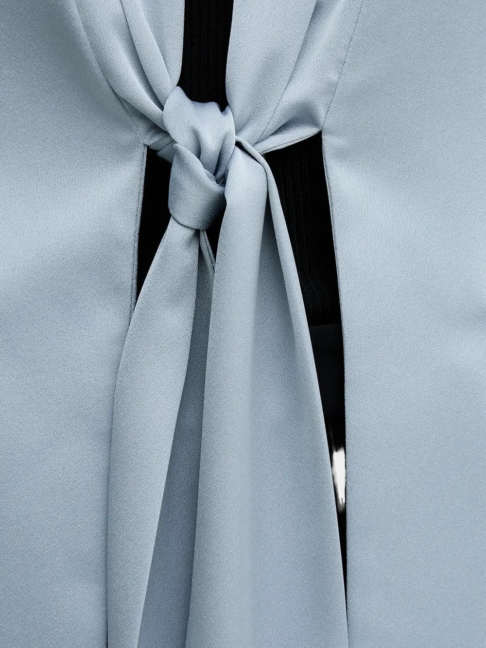 Sandro Ferrone tie-front flap-pocket blazer Grijs