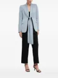 Sandro Ferrone tie-front flap-pocket blazer - Grey