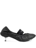 Rombaut ruffled kitten-heel pumps - Black
