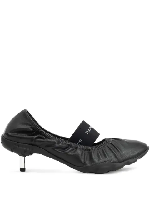 Rombaut zapatos con kitten heel y volantes
