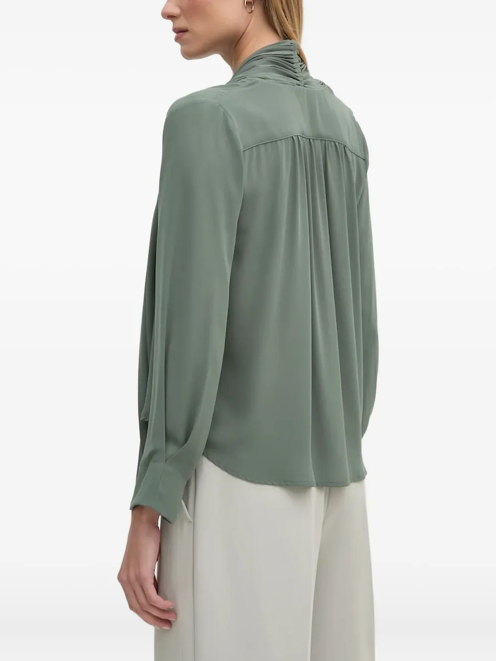 Sandro Ferrone pleated neck blouse | Blouses | Image 2