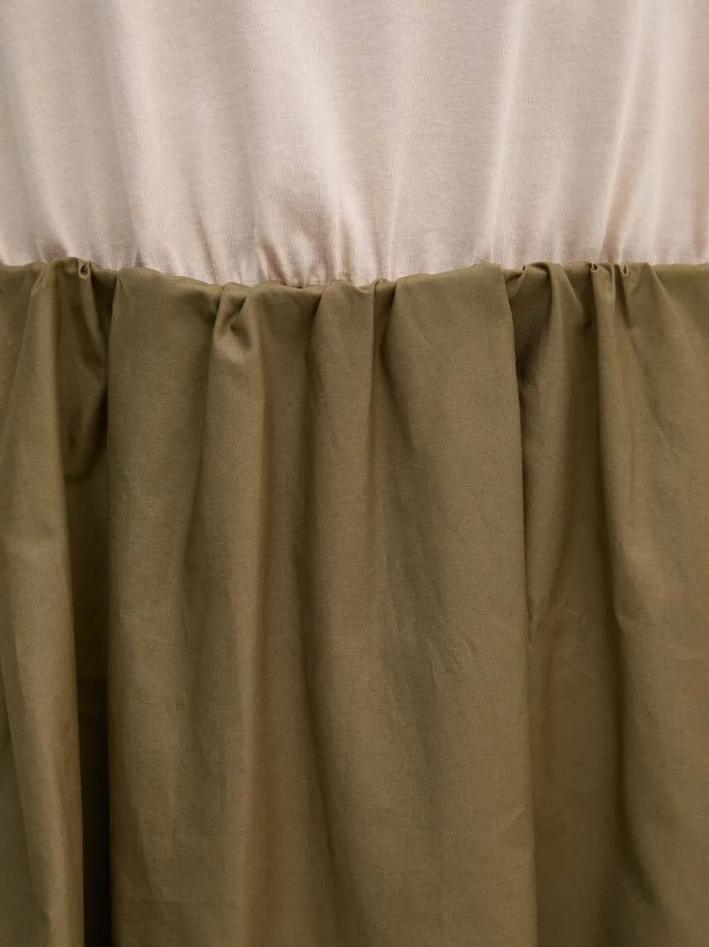 Sandro Ferrone Jurk met elastische taille Beige