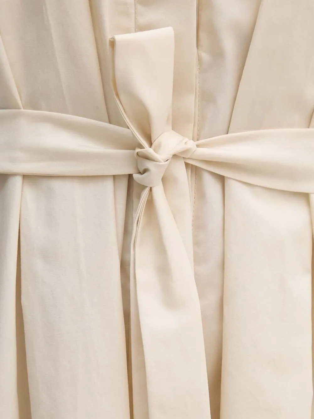 Sandro Ferrone Midi-jurk met V-hals Beige