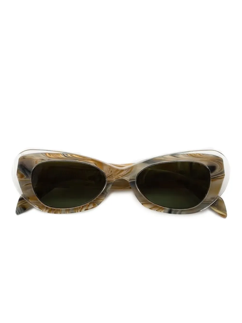 Retrosuperfuture Zonnebril met cat-eye montuur en marmer-effect Bruin