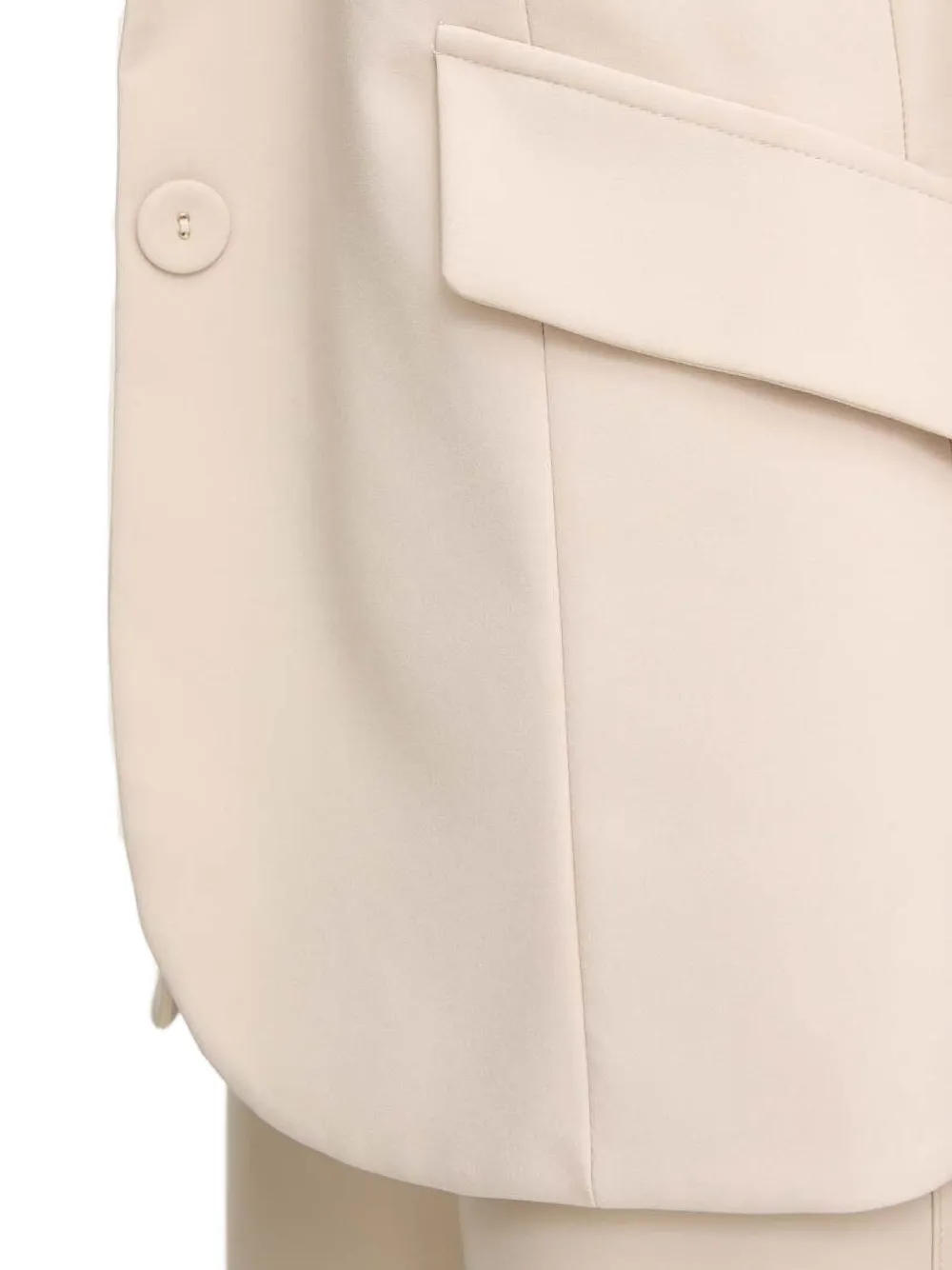 Sandro Ferrone Blazer met enkele rij knopen Beige