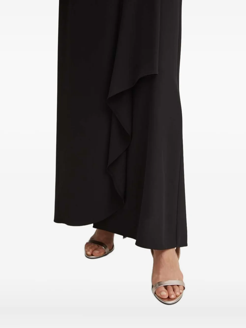 Sandro Ferrone Geplooide maxi-jurk Zwart