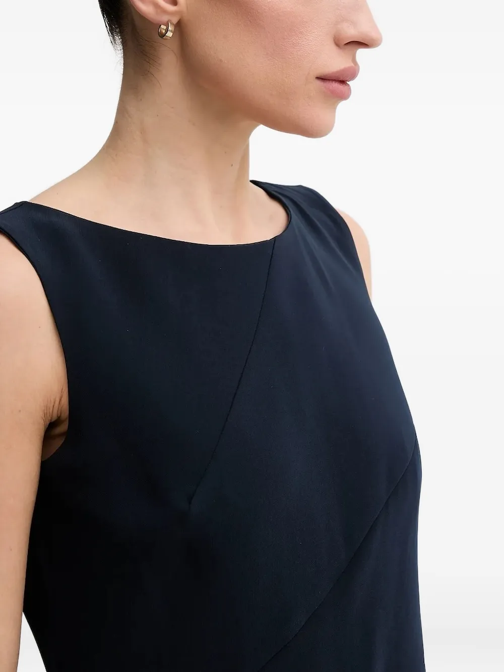 Sandro Ferrone Asymmetrisch jumpsuit met ruches Blauw