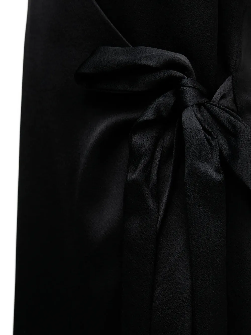 Sandro Ferrone halter-neck wrap-design maxi dress Zwart