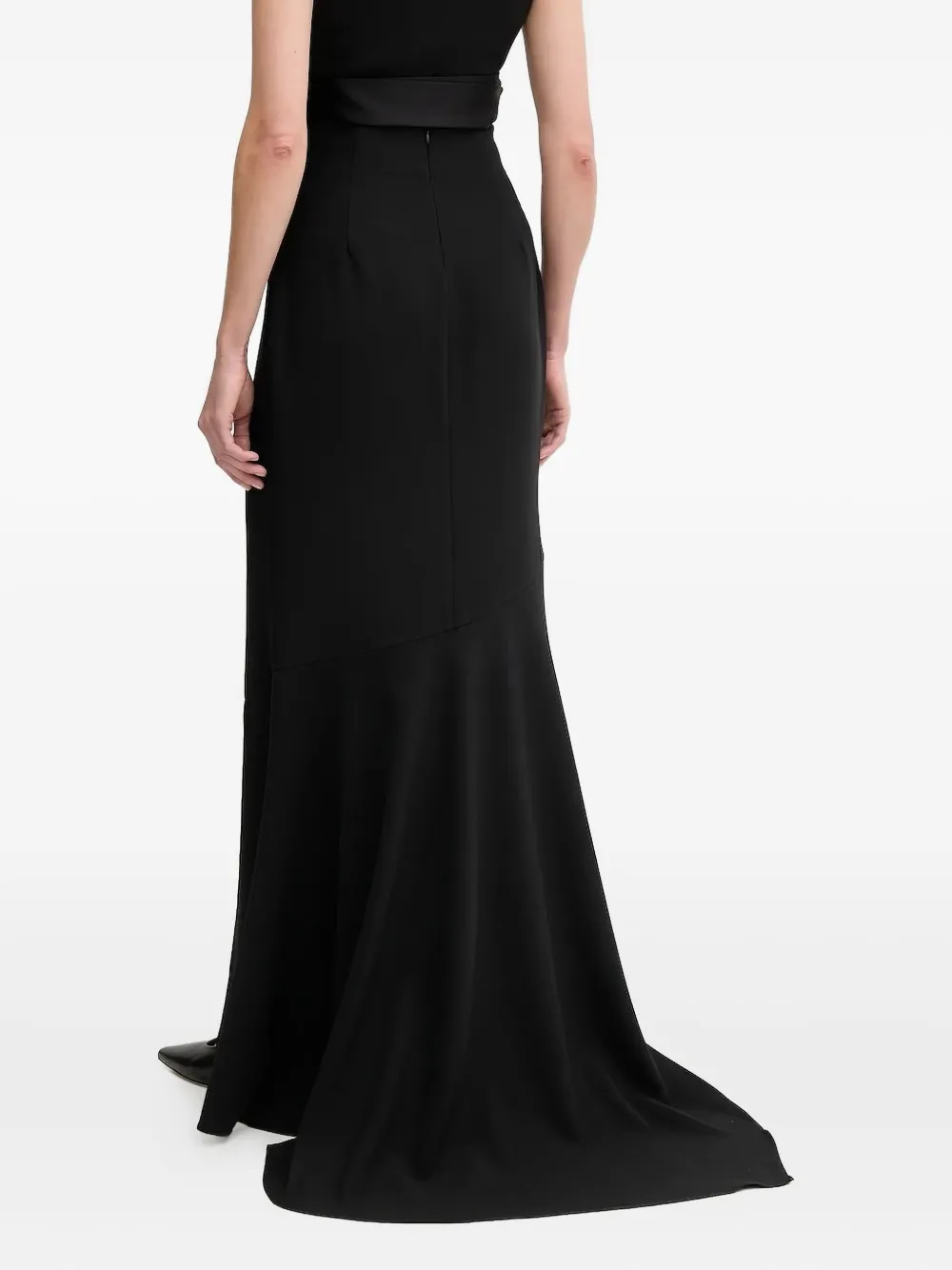 Sandro Ferrone Front-slit Maxi Skirt In Black